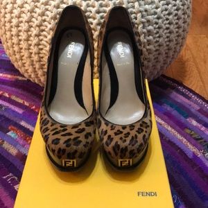 Fendi Leopard Pony Hair Stilettos